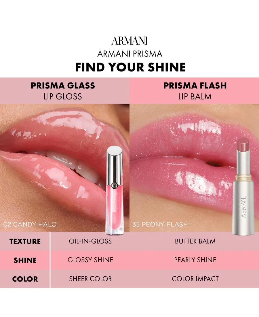 Бальзам для губ Prisma Flash Armani, 32 sugar flash, petal pink — фото 4