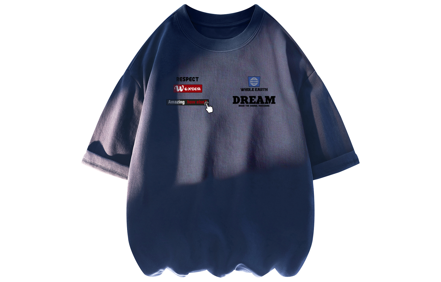 

Футболка унисекс WHOLE EARTH, синий