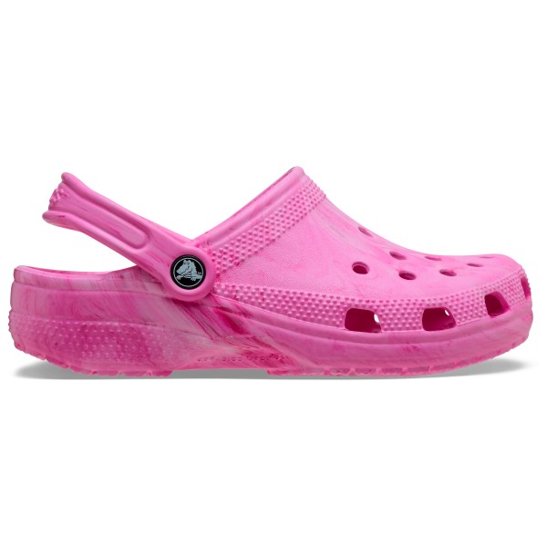 

Детские классические сандалии-сабо с акварельным мраморным рисунком Crocs, розовый