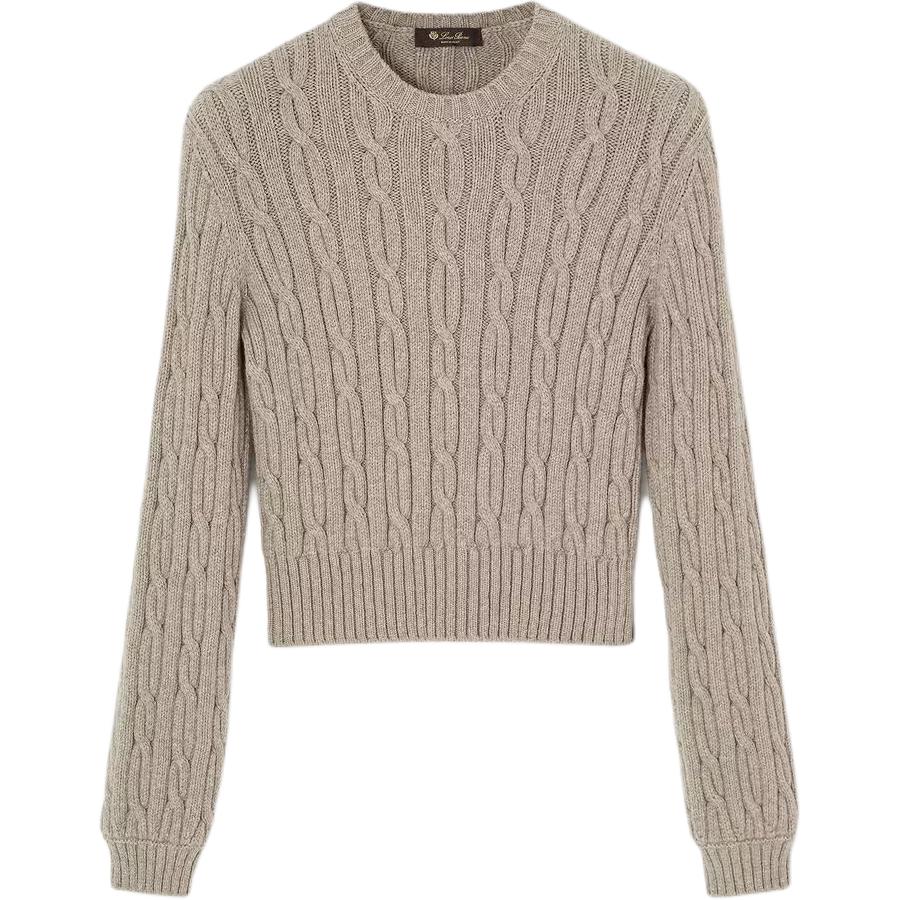 

FW25 Кашемировый свитер женский Loro Piana, aqua meteor crater