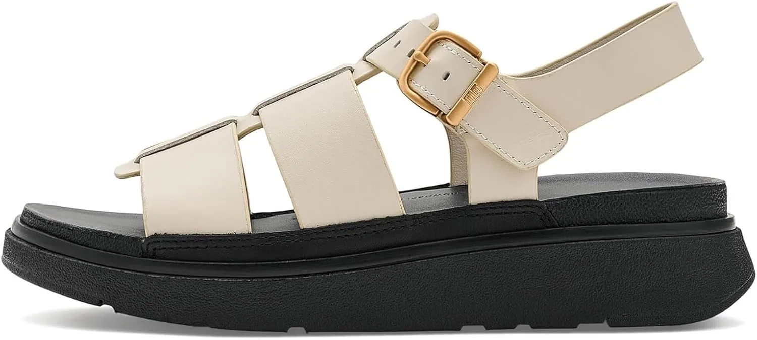 Кожаные рыболовные сандалии Fitflop Gen-FF, бежевый