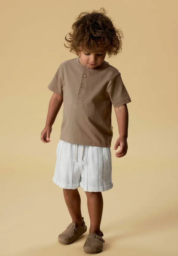 Футболка свободного кроя Lil' Atelier, цвет какао мокко
