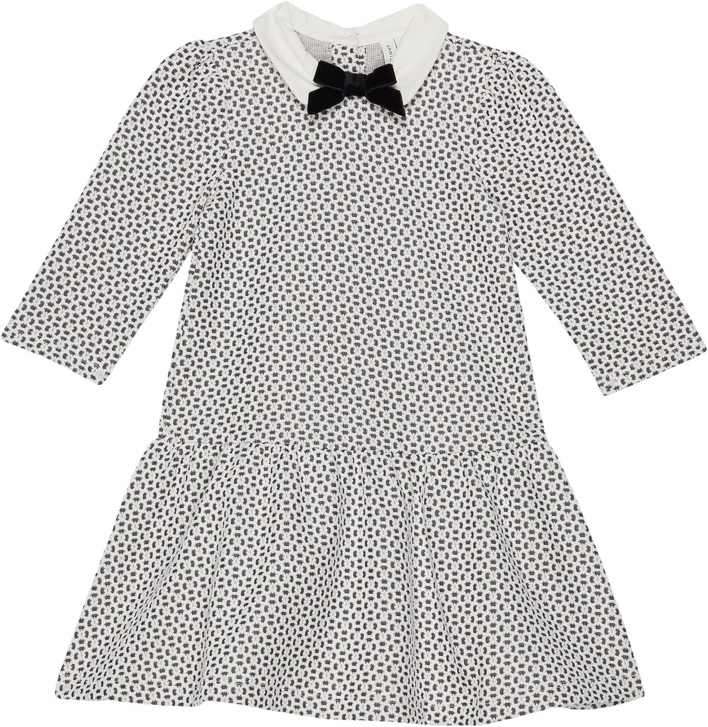 

Платье Janie and Jack Jacquard Collar Dress, черный