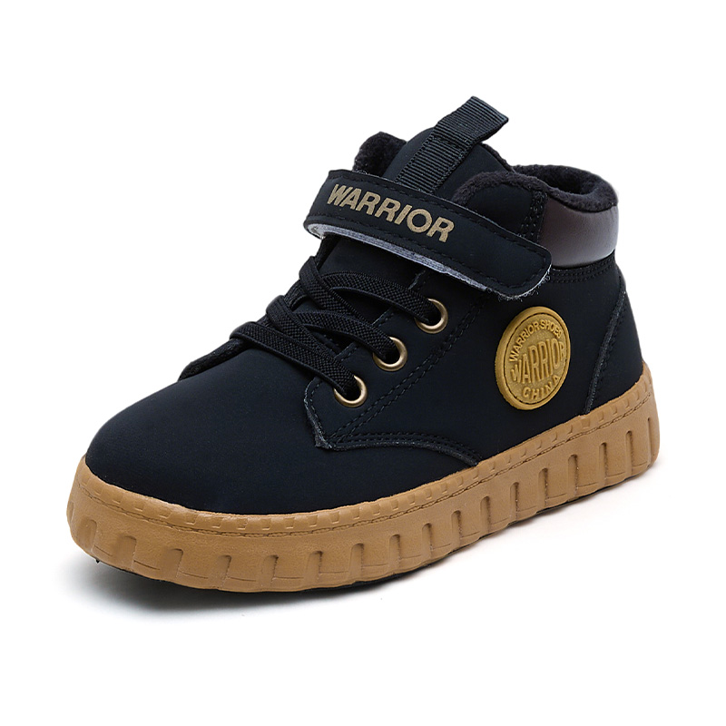 WARRIOR Slip Resistant Abrasion Resistant Rebound Thermal Balance Support низкие детские повседневные кроссовки Black Unisex — фото 3