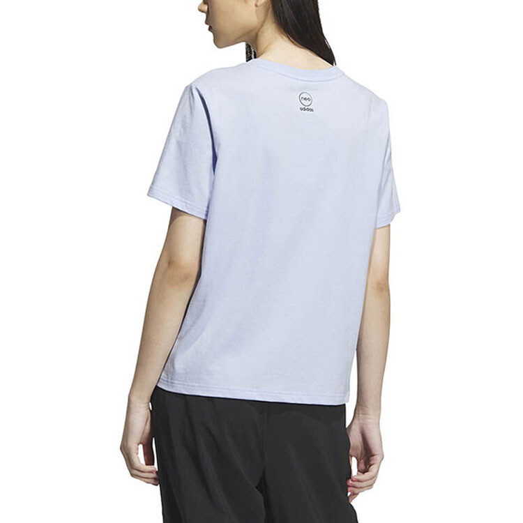 Футболка женская синяя Adidas Neo — фото 3