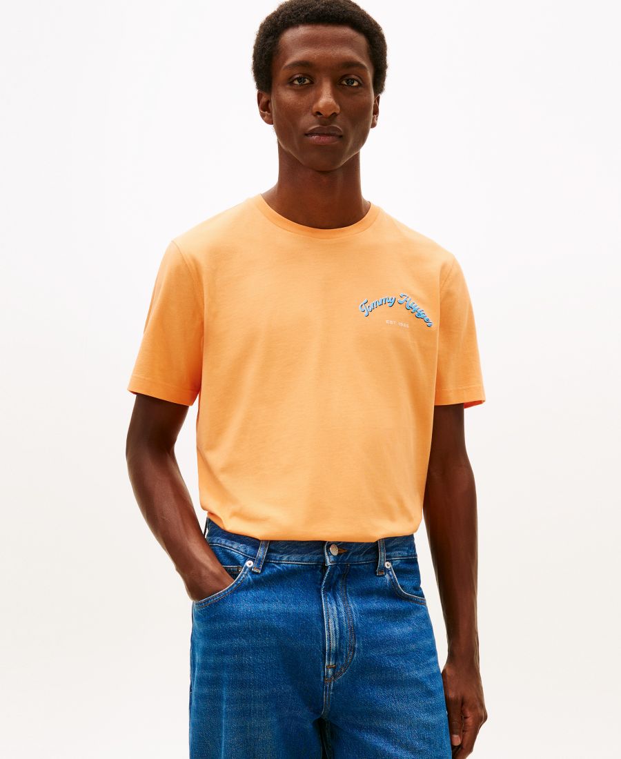 

Мужская футболка с круглым вырезом и коротким рукавом Tommy Hilfiger, Fruity Orange, Оранжевый, Мужская футболка с круглым вырезом и коротким рукавом Tommy Hilfiger, Fruity Orange