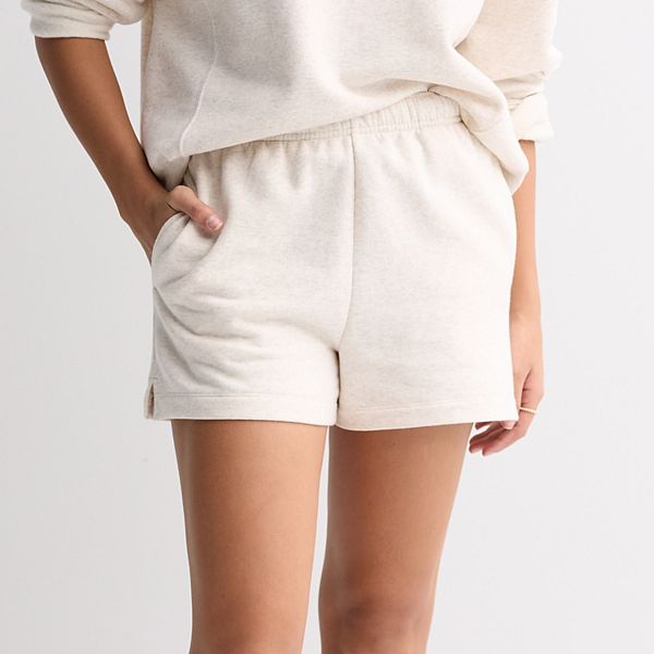 

Детские шорты-бермуды из флиса с отворотом So, Oatmeal Heather