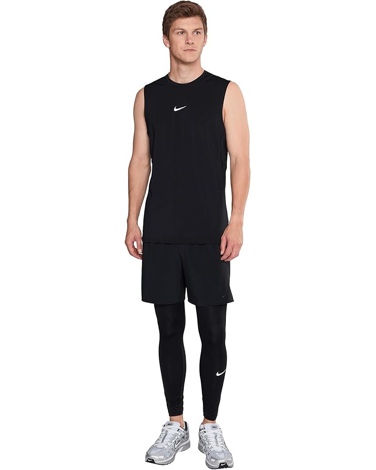 Мужская майка Nike Pro Dri-Fit Slim, Black/White — фото 2