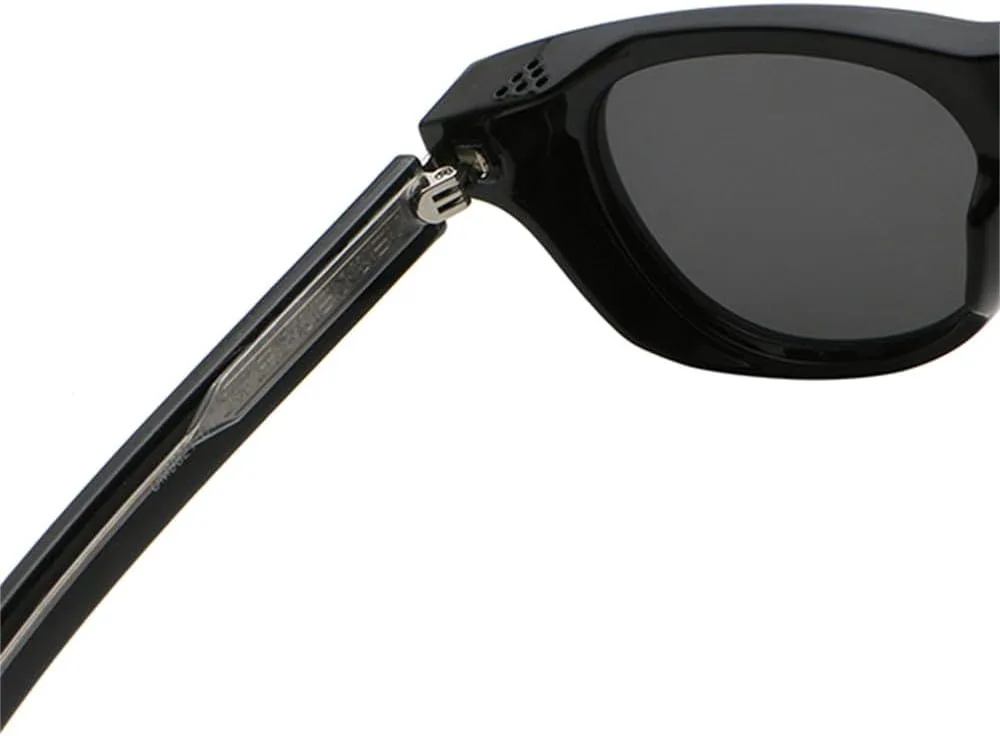 

Ретро солнцезащитные очки для женщин, ацетатные, серые, синие, зеленые, мужские солнцезащитные очки с защитой от УФ-излучения UV400, летние аксессуары VFDHN, Black