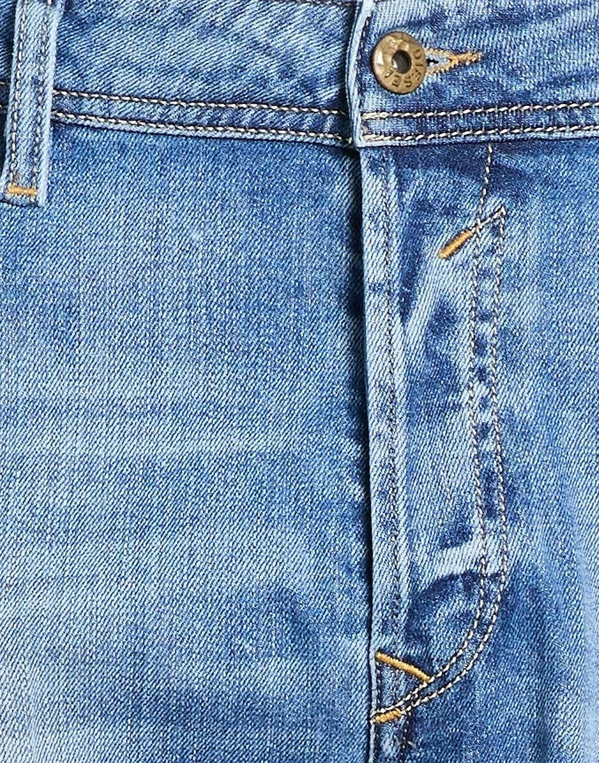 Джинсы straight-leg Waykee DIESEL синие — фото 4