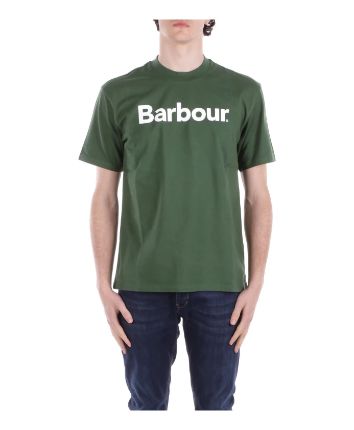 

Зеленые футболки и поло с логотипом Barbour, зеленый