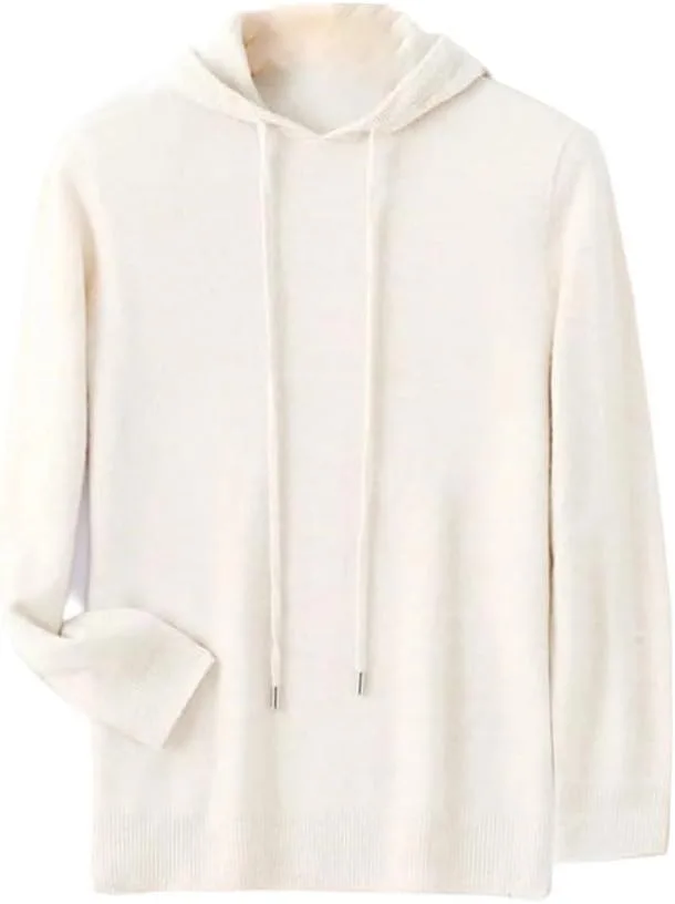 

Мужской свитер из мериносовой шерсти с капюшоном