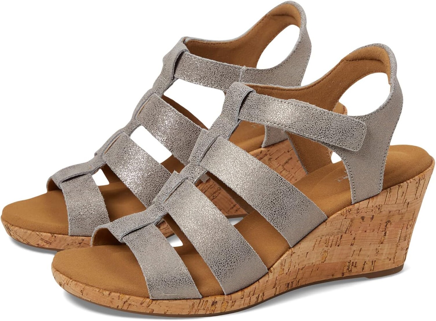 

Босоножки Briah New Gladiator Rockport, цвет Taupe Metallic Leather