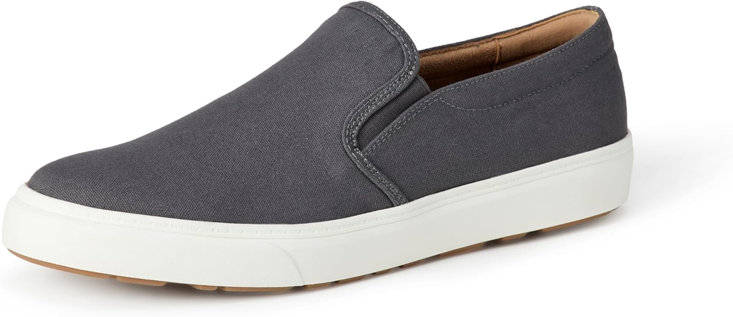 

Мужские слипоны Amazon Essentials, белый/серый