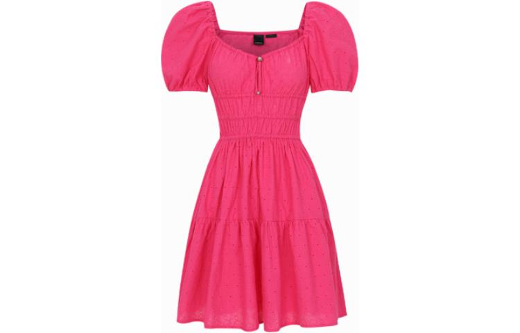 

PINKO Платье с короткими рукавами женское розовые