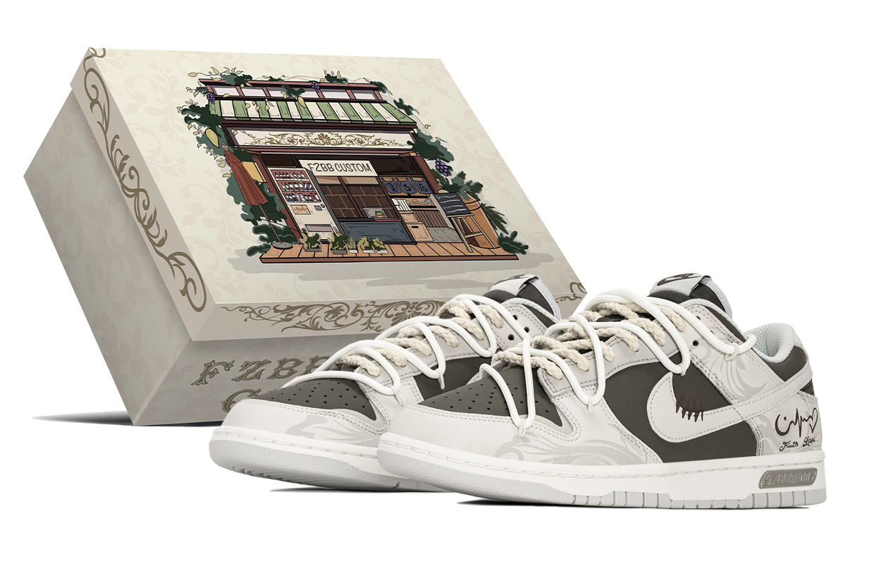 

Nike Кроссовки для скейтбординга мужские низкие khaki brown