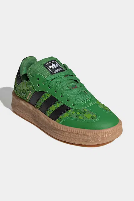 Кроссовки детские Minecraft SAMBA XLG Adidas Originals, зеленый — фото 2