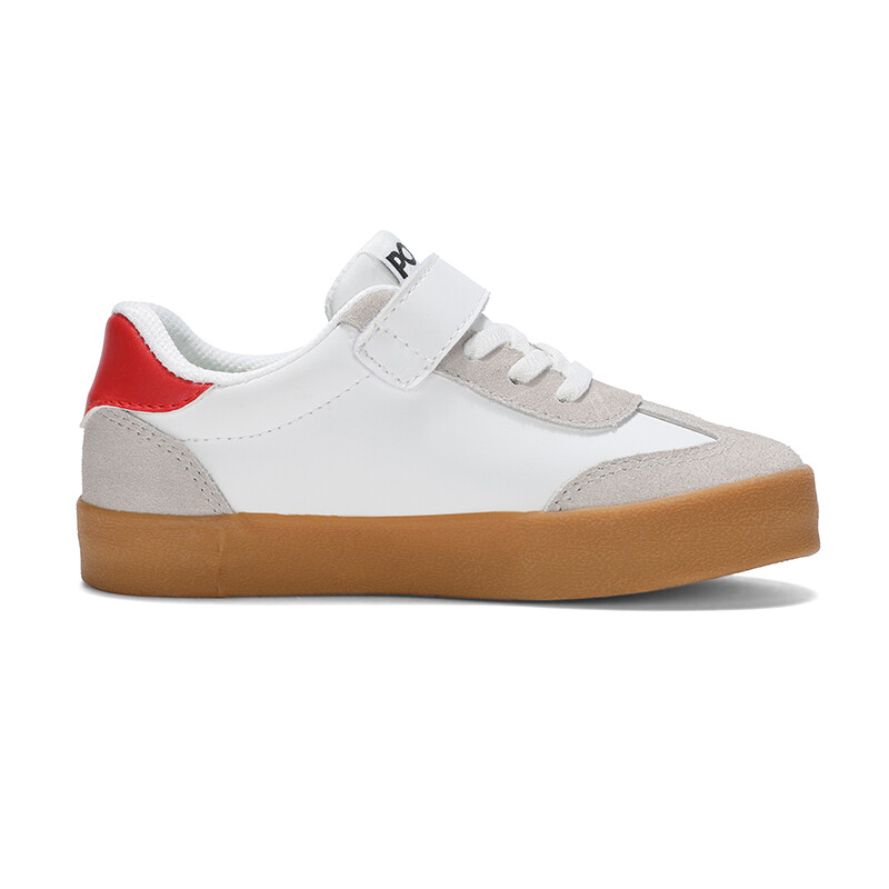 Детские кроссовки для скейтбординга Kids Low-top Белый/Синий/Красный Pony, белый — фото 2