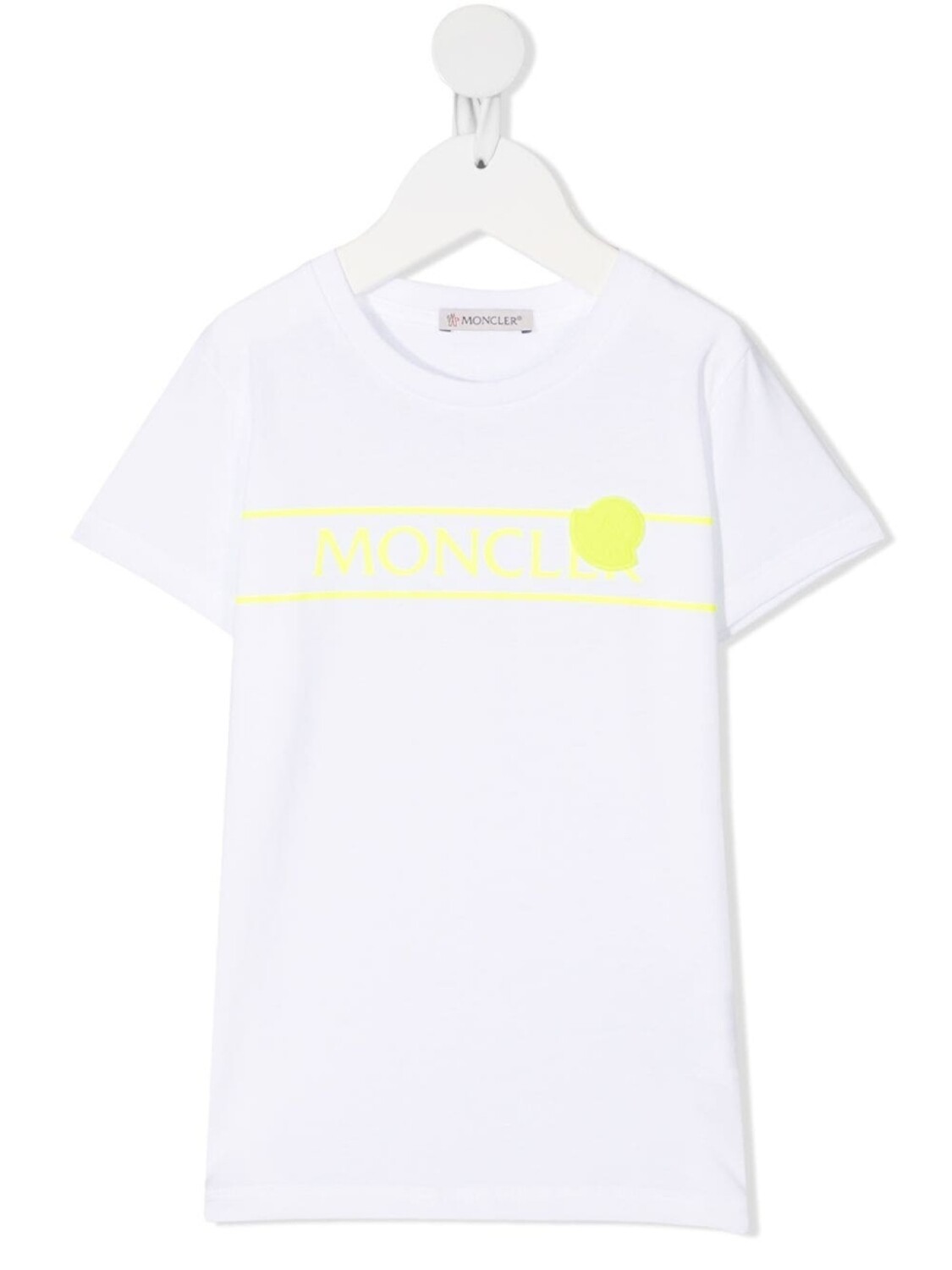 

Moncler Enfant футболка с логотипом, белый