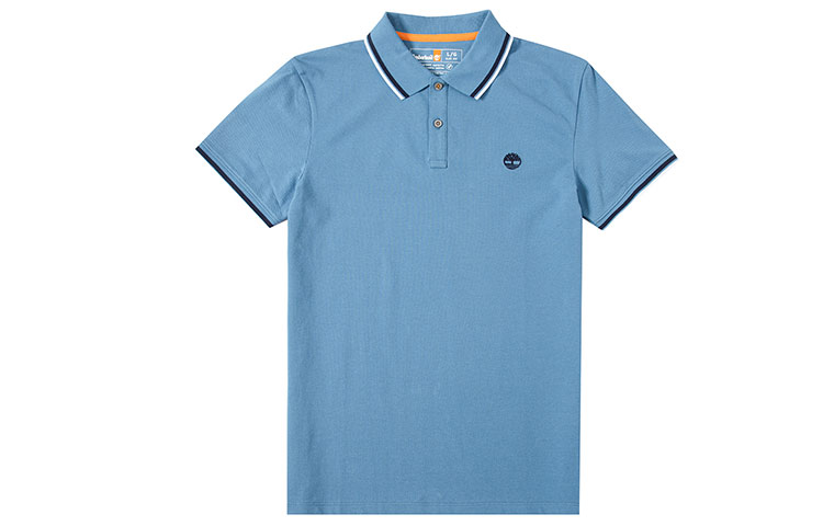 

Футболка поло мужская синяя Timberland