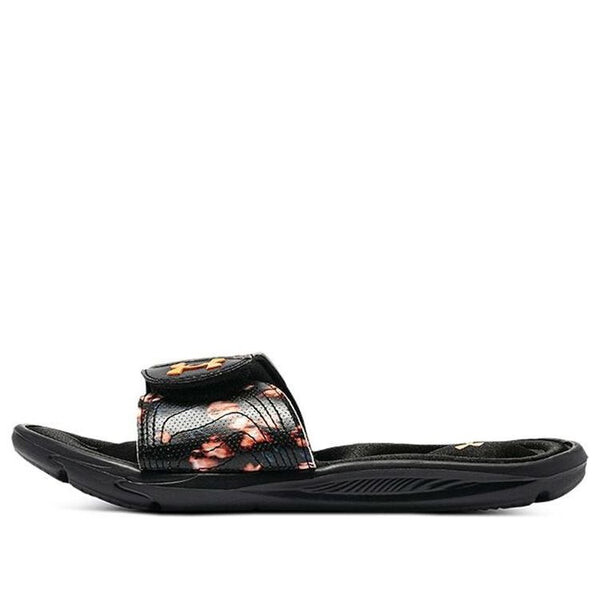 Тапочки ignite 6 graphic strap slide 'black afterglow' Under Armour, черный