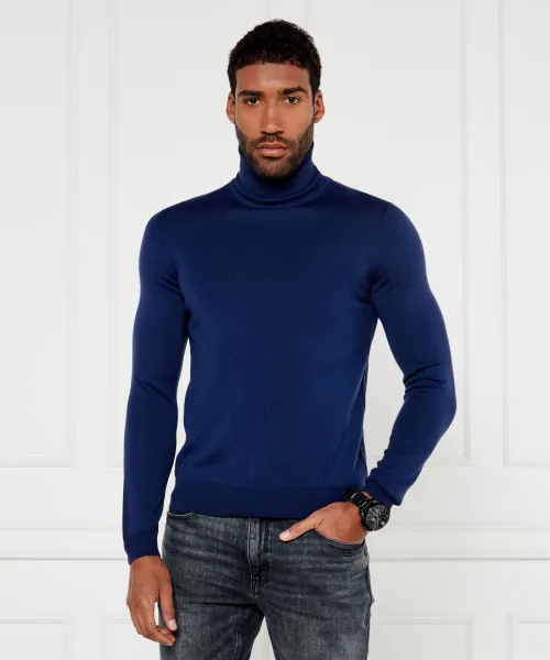 

Шерстяная водолазка San Thomas-M Regular fit Hugo, синий