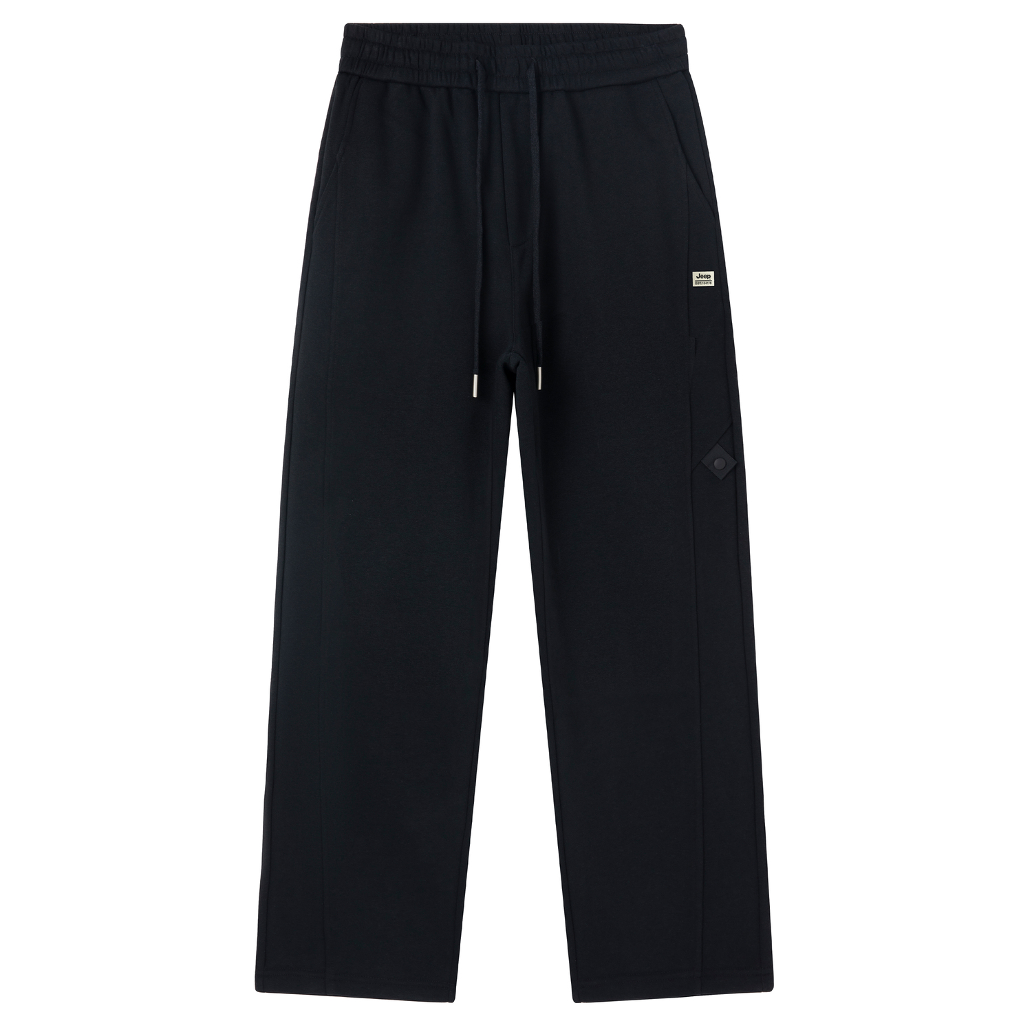 

Jeep Вязаные спортивные штаны Unisex P75GMWP136 Black[Official] Moderate Straight Fit