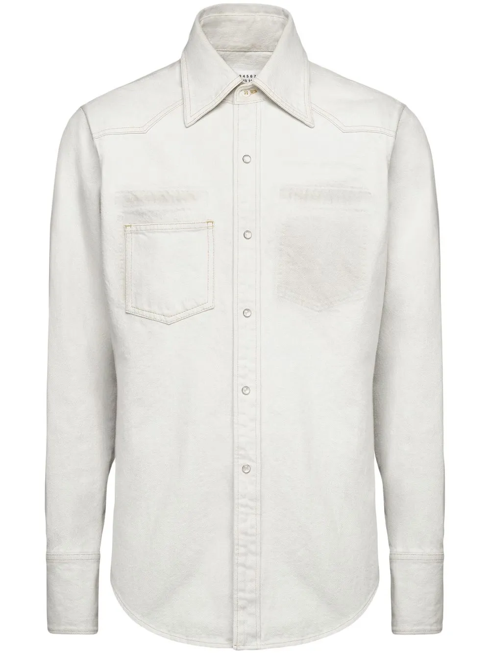 

Джинсовая рубашка Selvedge MAISON MARGIELA, нейтральный