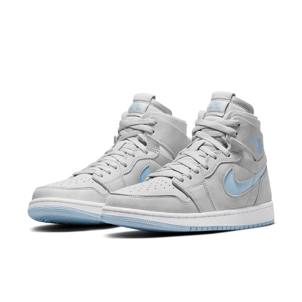 Кроссовки 1 высокие zoom комфорт Air Jordan, серый — фото 3