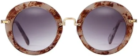 

Ретро круглые очки для женщин с градиентными линзами, модные солнцезащитные очки с HD-линзами и защитой от УФ-излучения UV400 для летнего сезона MTZJH, C7