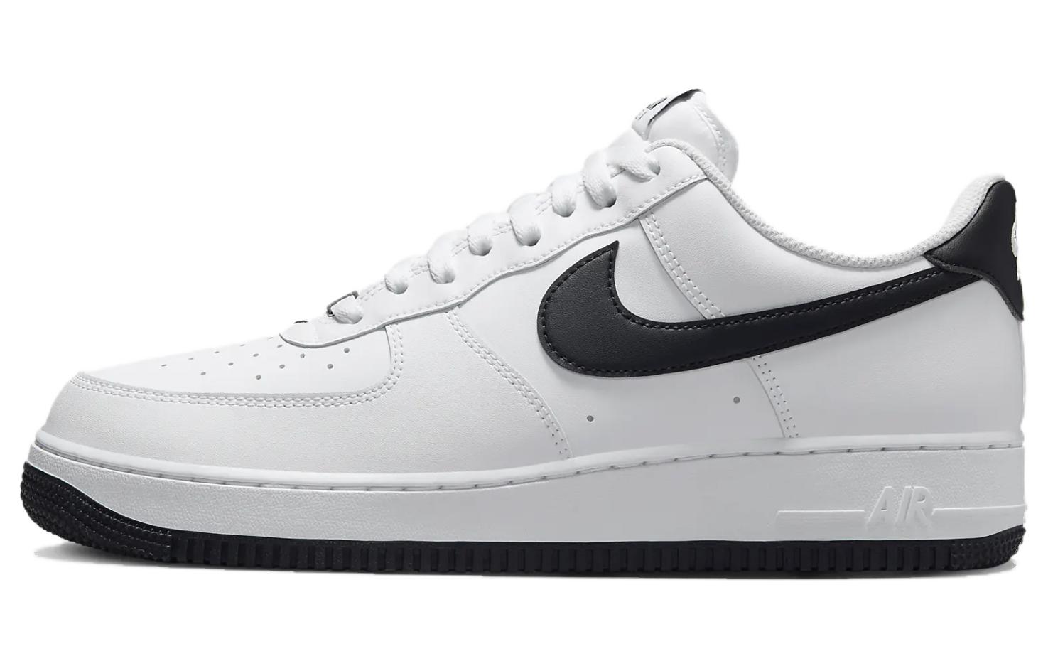 

Nike Air Force 1 White Black Outsole, черно-белый