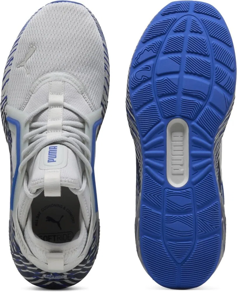 Кроссовки для бега по улицам PUMA Unisex Softride Enzo 5 Biotic Wrap, Cool Light Grey Vivid Blue Puma Navy — фото 4