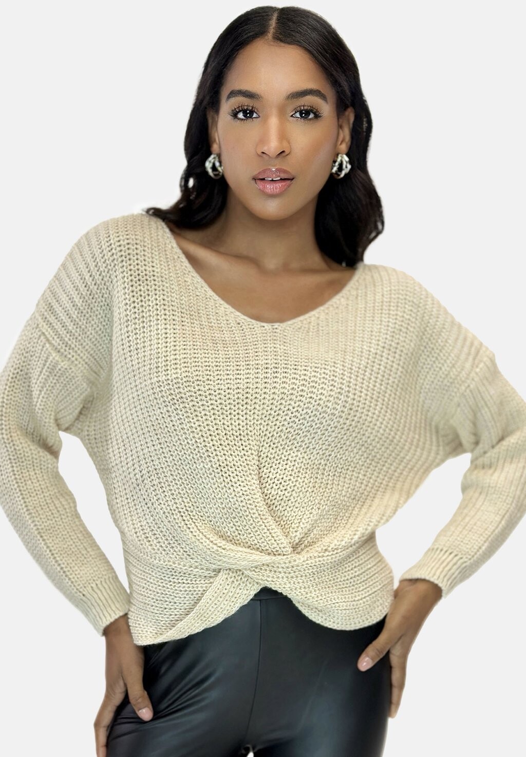 

Вязаный свитер Elara, цвет beige