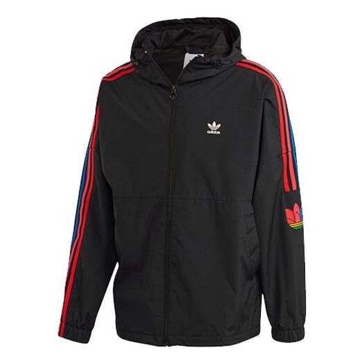 

Куртка men's originals sports hooded jacket black Adidas, черный