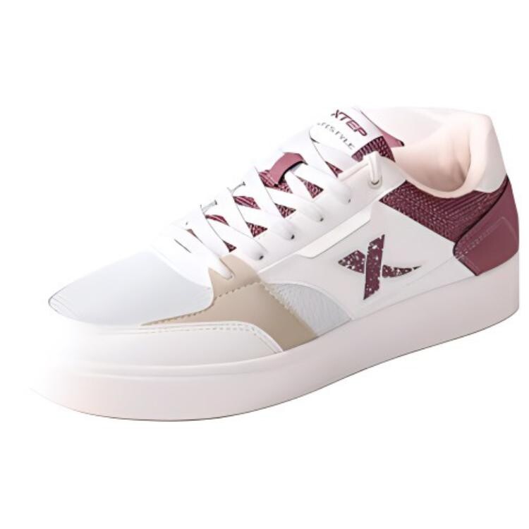 

Кроссовки XTEP Skateboarding Shoes Men Low-top White Sand Grey/grape Brown/clay Colour, белый