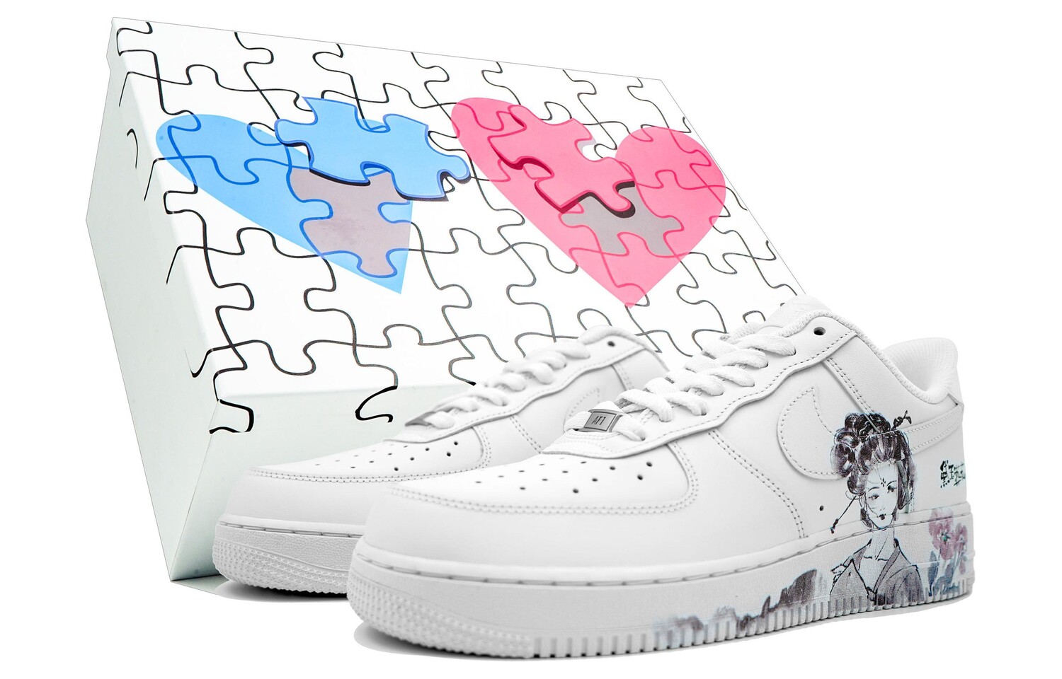 

Кроссовки Nike Air Force 1 Skateboarding Shoes Women's Low-top White, белый
