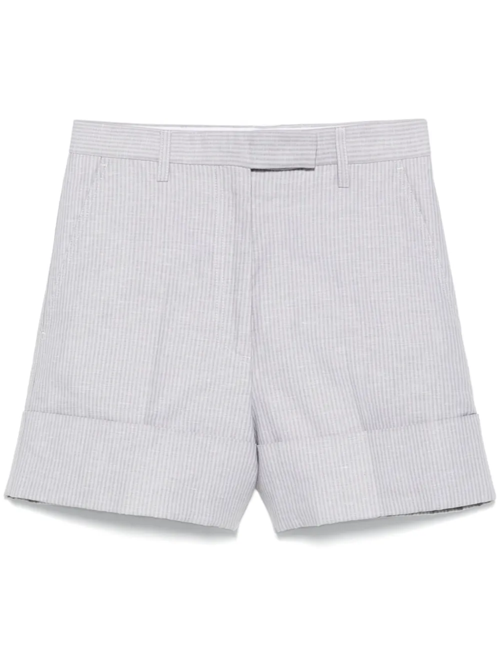 

Шорты в тонкую полоску THOM BROWNE, серый