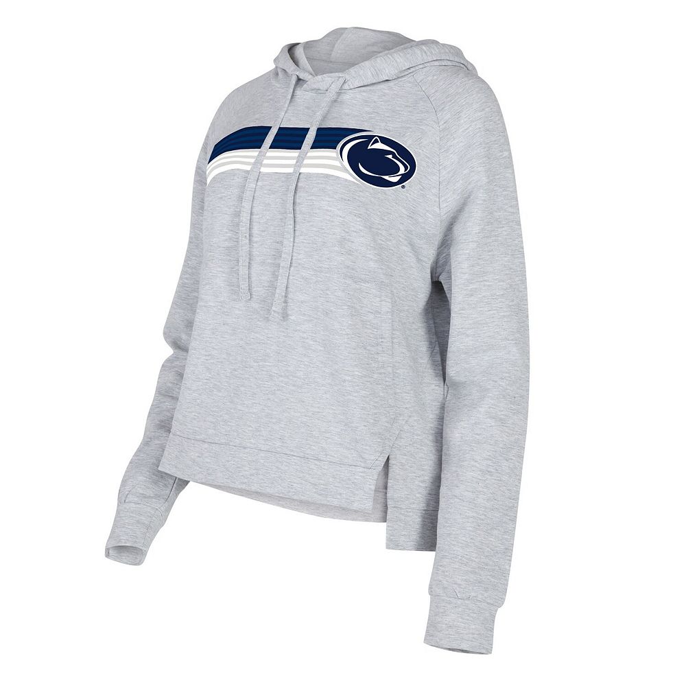 

Женский спортивный серый пуловер с капюшоном Penn State Nittany Lions Cedar Tri-Blend реглан, цвет Pst Grey