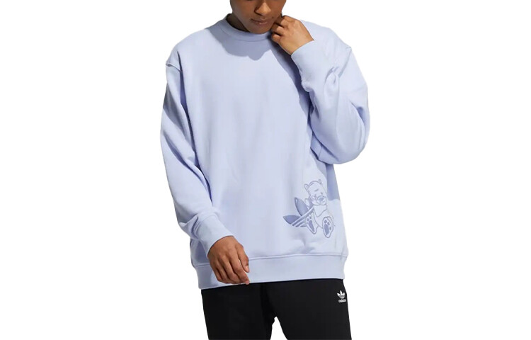 Толстовка мужская сиреневая Adidas Originals, светло-фиолетовый — фото 2