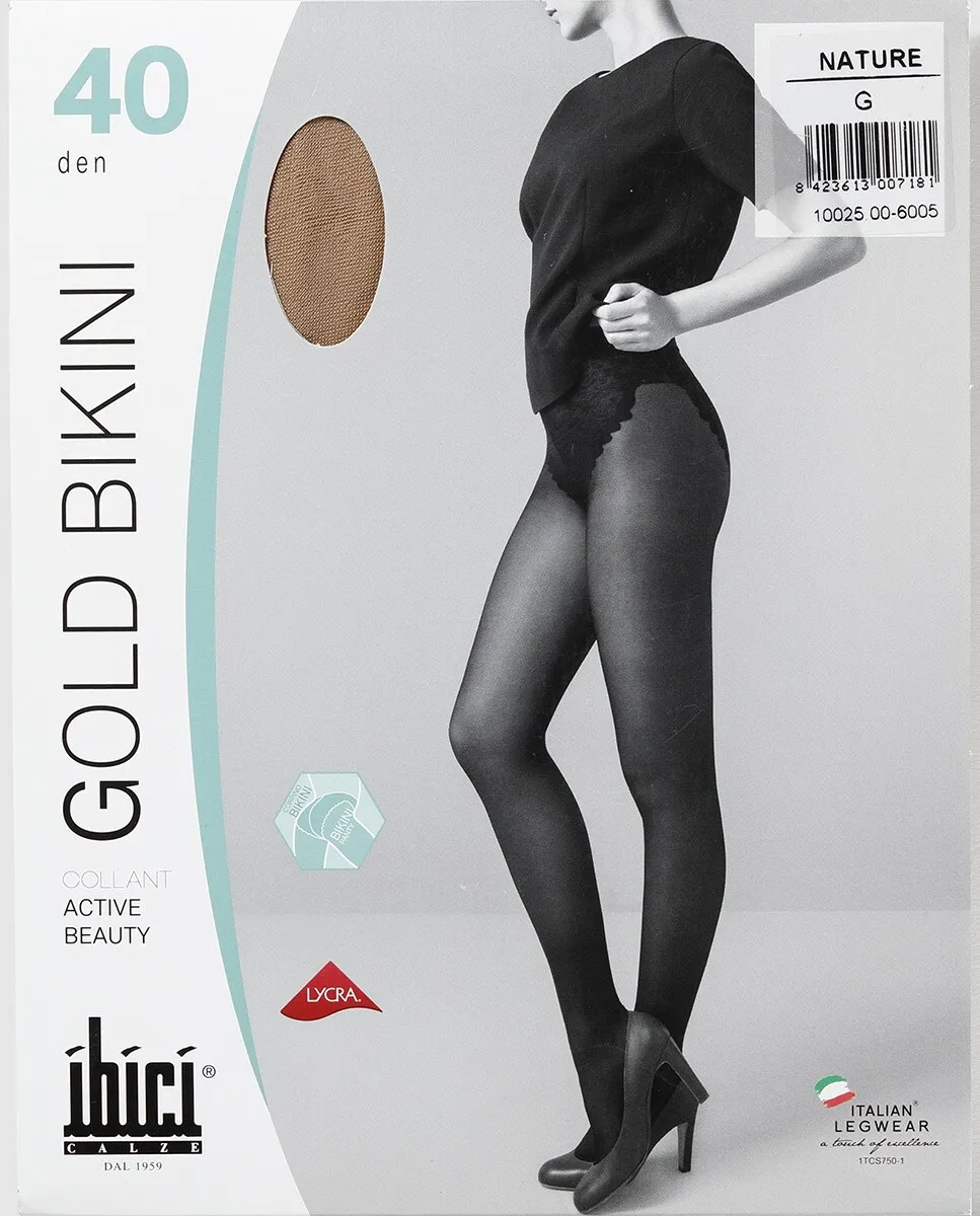 

Ibici женские трусики для отдыха плотностью 40 ден, цвет Natural