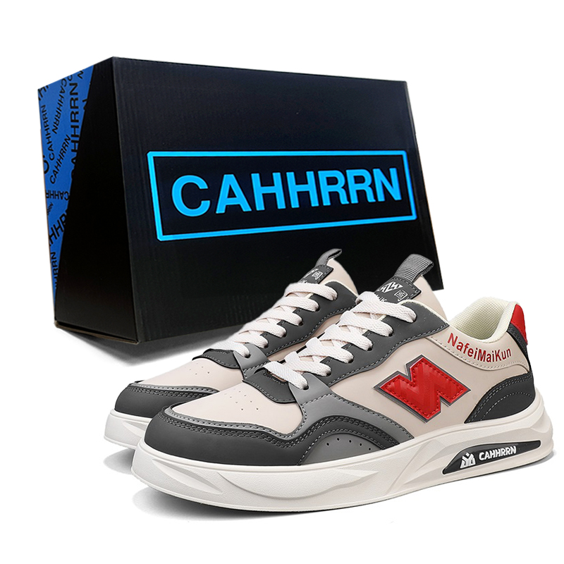 

Нескользящие низкие кроссовки для мужчин CAHHRRN, Beige Red