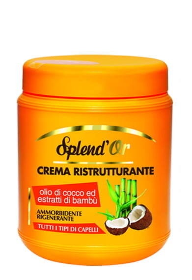 

Splend'Or Olio, Маска для волос, кокос и бамбук, 1000мл