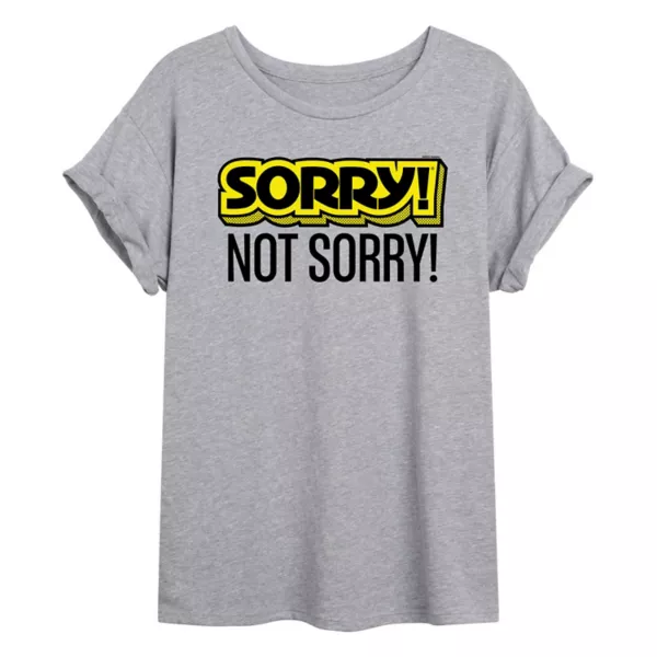 

Детская худи "Sorry! Not Sorry" оверсайз Hasbro, серый