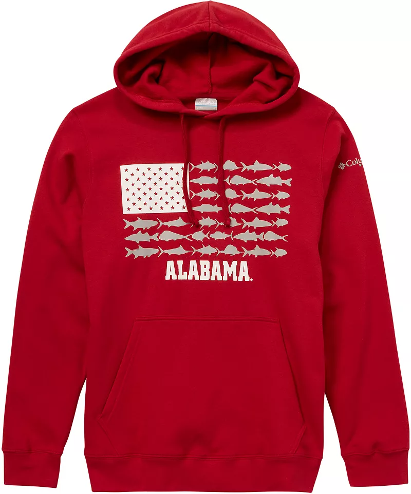 

Мужская толстовка с капюшоном Columbia Alabama Crimson Tide Crimson Fish Flag