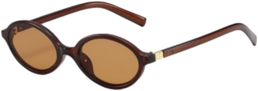 

Винтажные солнцезащитные очки в овальной оправе для женщин и мужчин, маленькие солнцезащитные очки в стиле ретро, ​​модные женские очки с защитой от УФ-излучения UV400 UJNHGQ, A