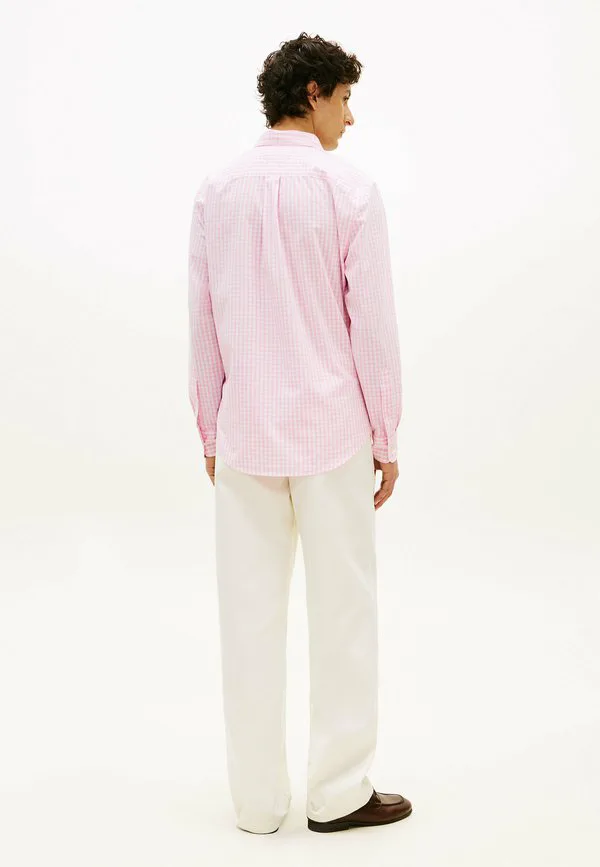 Рубашка из поплина в клетку, стандартного кроя, классического кроя. Tommy Hilfiger, Classic Pink Check — фото 3