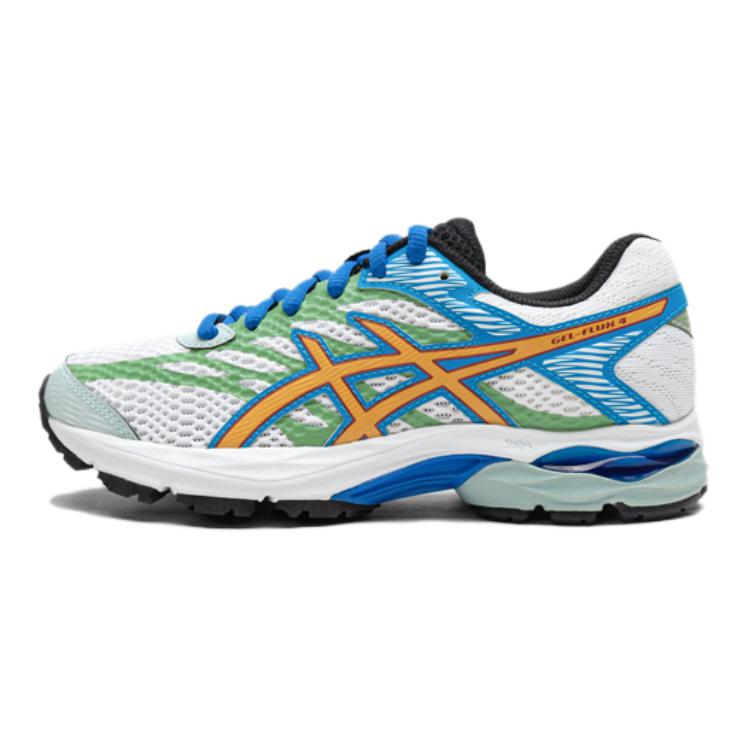 

Asics Кроссовки детские Gel Flux 4 Rebound Support с низким дышащим верхом, белые, синие