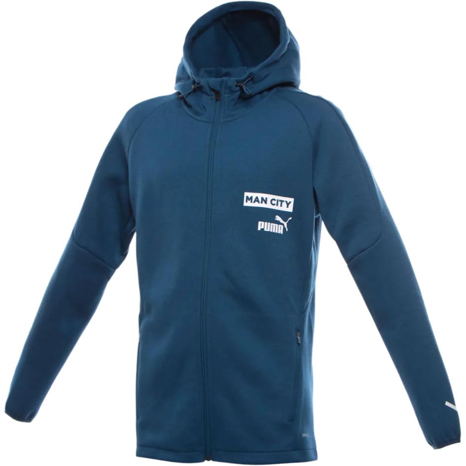 

PUMA Курка Manchester City F.C. мужская в сине-серо-фиолетовой гамме, Sailboat Blue-Gray Purple