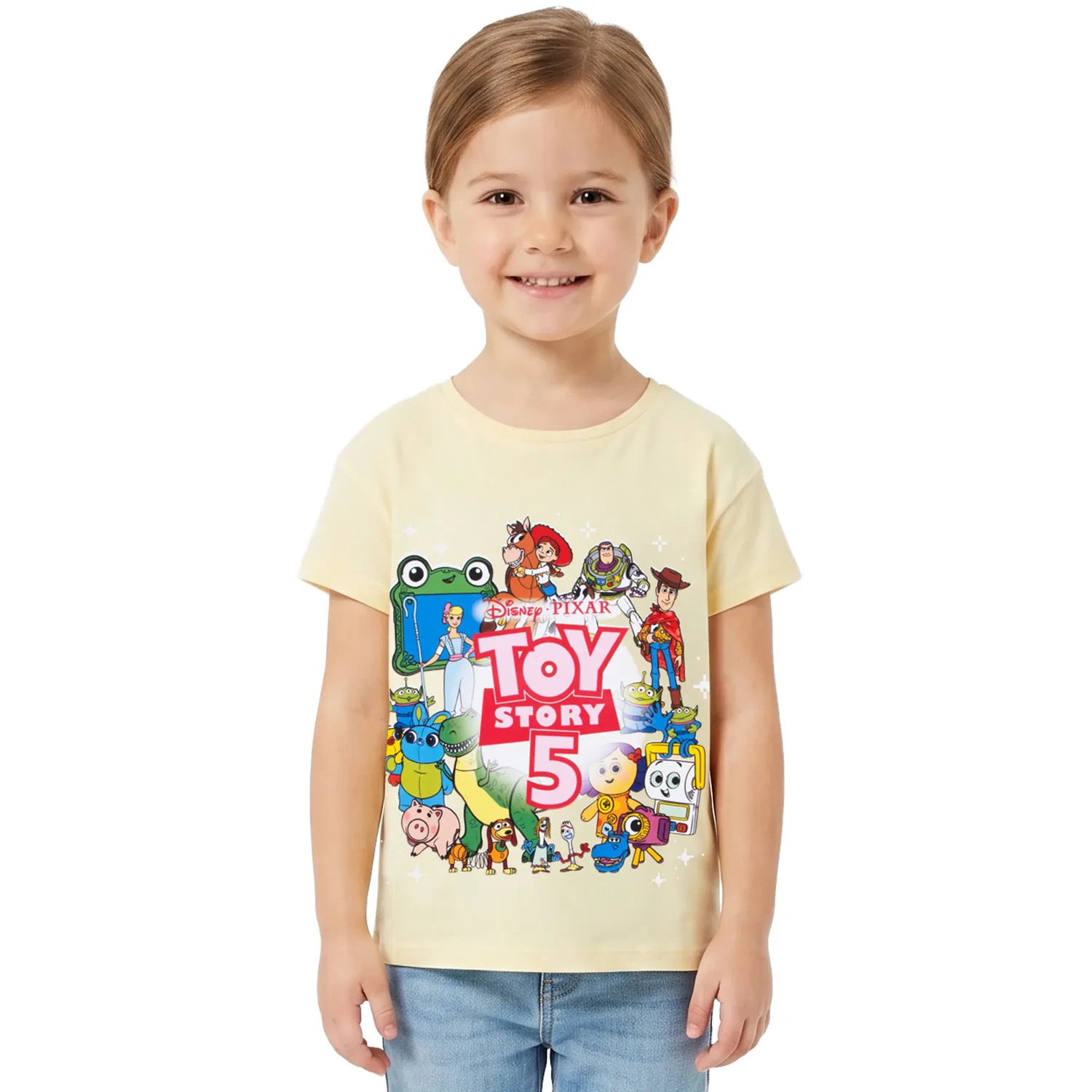 Футболка детская с принтом Toy Story Disney, желтый — фото 2