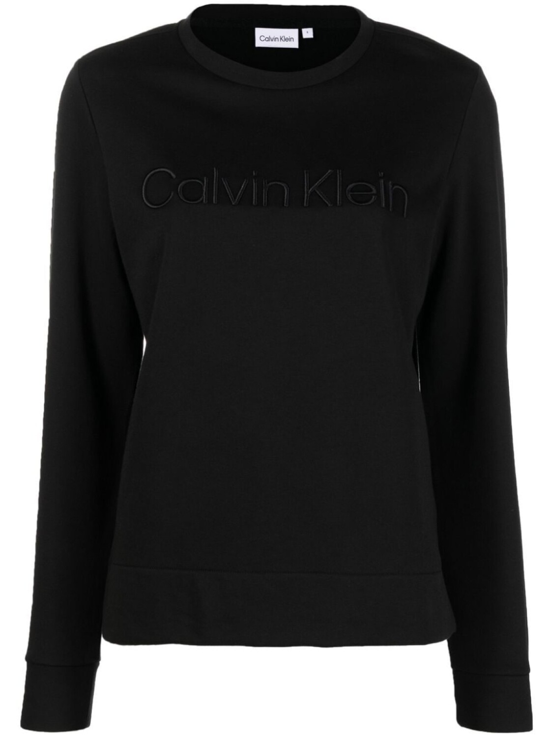 

Calvin Klein толстовка с вышитым логотипом, черный